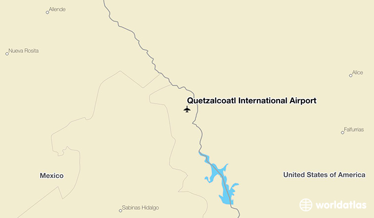 Quetzalcóatl International Airport location on a map