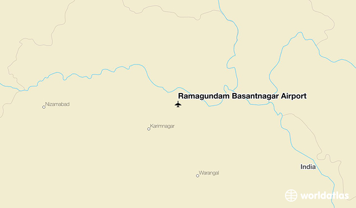 Ramagundam Basantnagar Airport location on a map