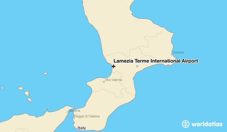 Lamezia Terme International Airport location on a map