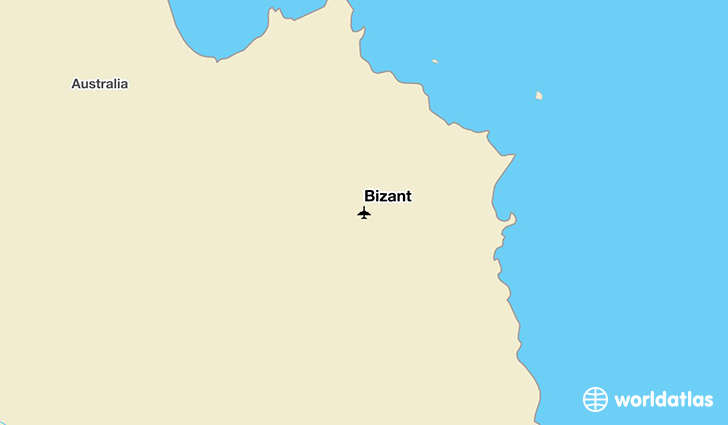 Bizant location on a map