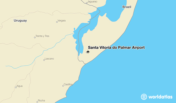 Santa Vitória do Palmar Airport location on a map