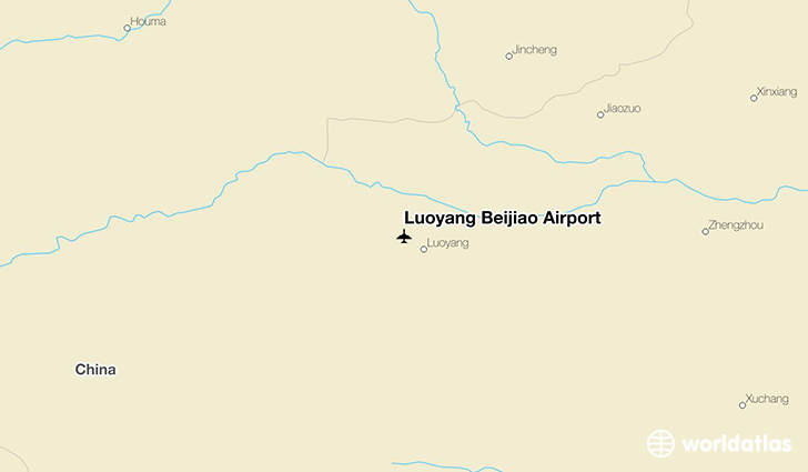 Luoyang Beijiao Airport location on a map
