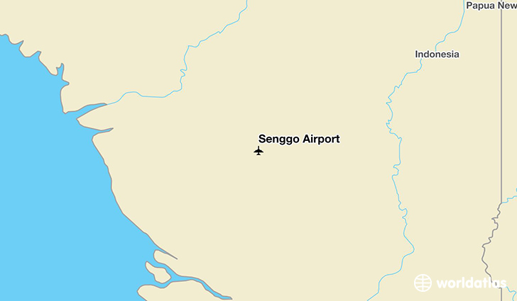 Senggo Airport location on a map