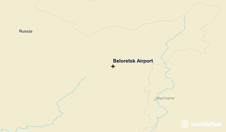 Beloretsk Airport location on a map