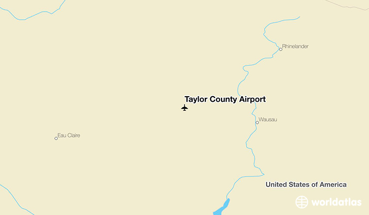 Taylor County Airport location on a map