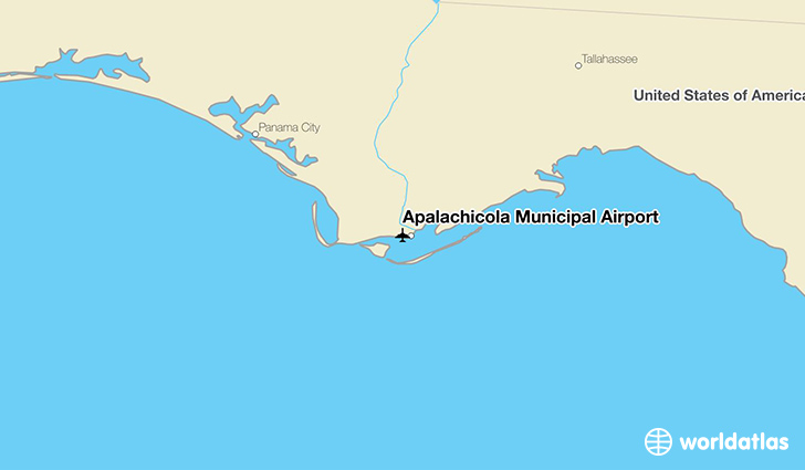 Apalachicola Municipal Airport location on a map