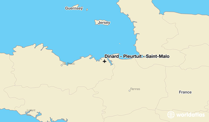 Dinard - Pleurtuit - Saint-Malo location on a map