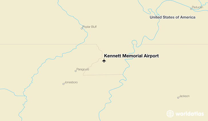 Kennett Memorial Airport location on a map