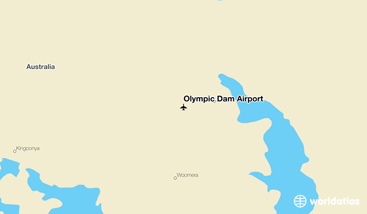 Olympic Dam Airport location on a map
