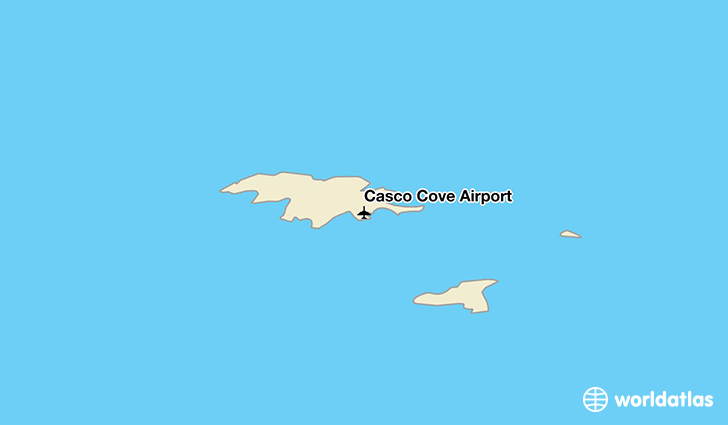 Casco Cove Airport location on a map