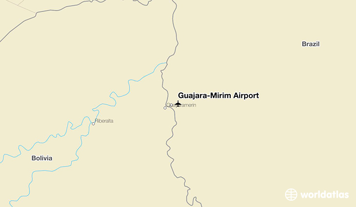 Guajará-Mirim Airport location on a map