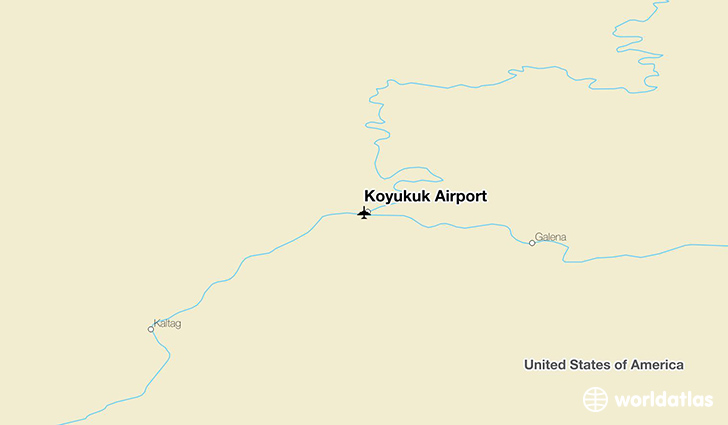 Koyukuk Airport location on a map