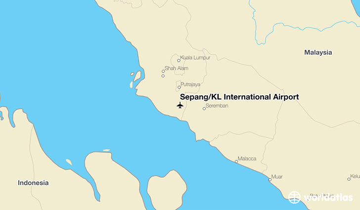 Sepang/KL International Airport location on a map