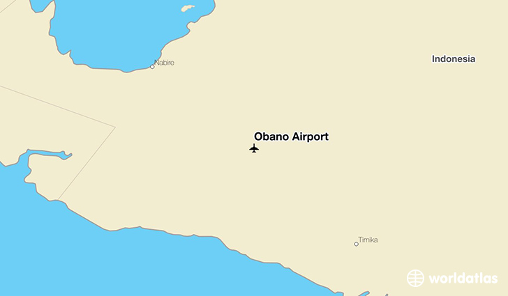 Obano Airport location on a map