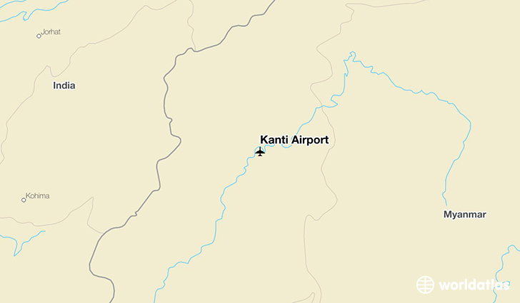Kanti Airport location on a map