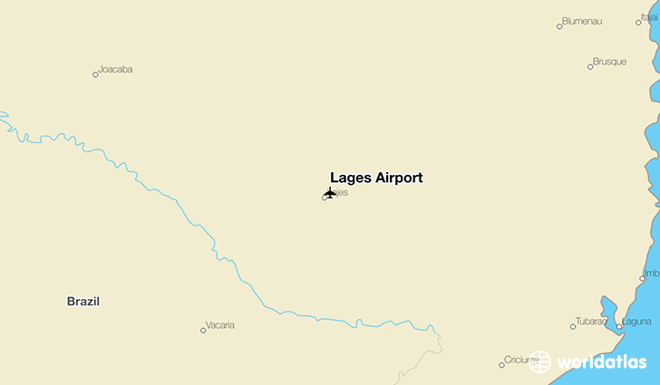 Lages Airport location on a map