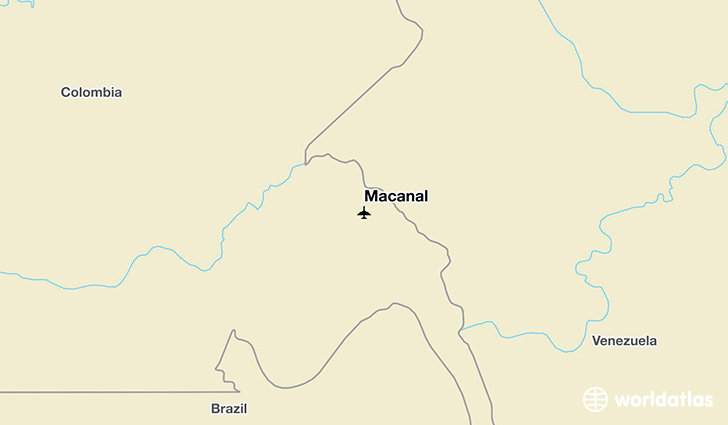 Macanal location on a map