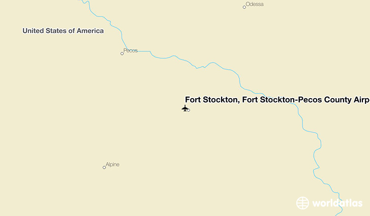 Fort Stockton, Fort Stockton-Pecos County Airport location on a map