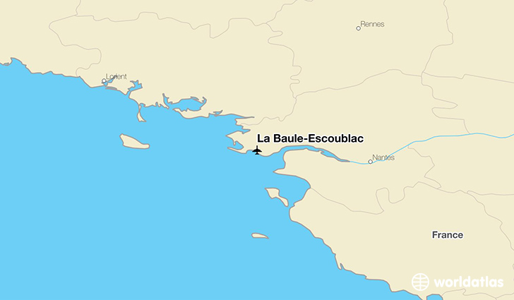La Baule-Escoublac location on a map
