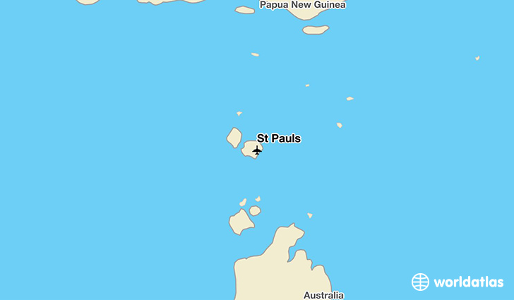 St Pauls location on a map
