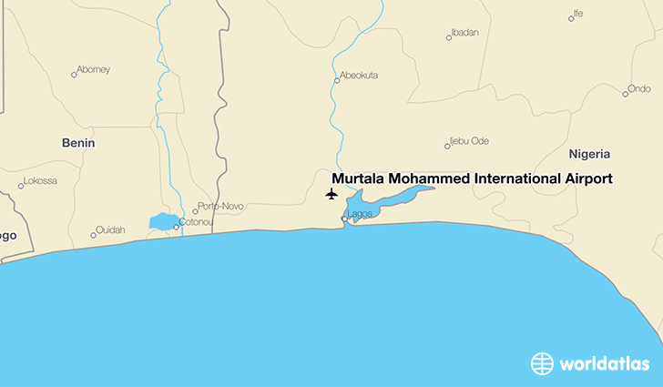 Murtala Mohammed International Airport location on a map