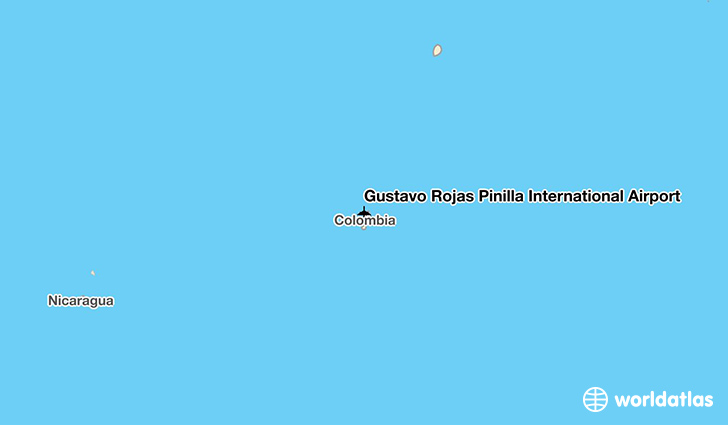 Gustavo Rojas Pinilla International Airport location on a map