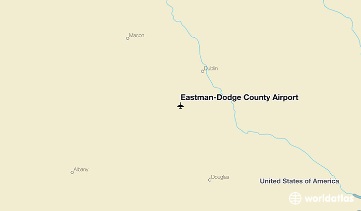 Eastman-Dodge County Airport location on a map