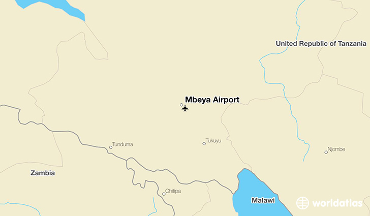 Mbeya Airport location on a map