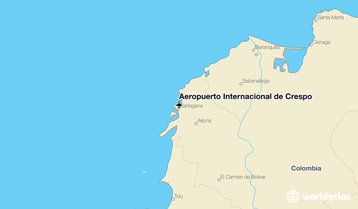 Aeropuerto Internacional de Crespo location on a map