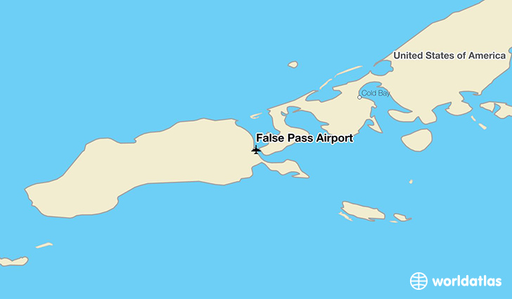 False Pass Airport location on a map