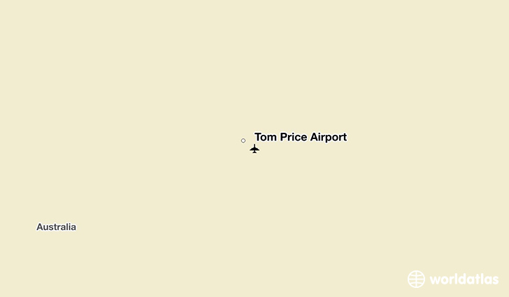 Tom Price Airport location on a map