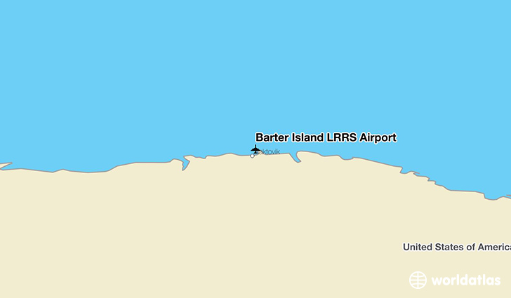 Barter Island LRRS Airport location on a map