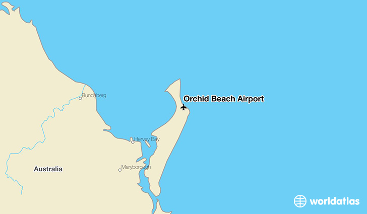 Orchid Beach Airport location on a map