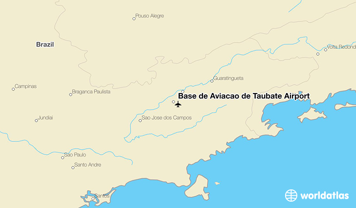Base de Aviação de Taubaté Airport location on a map