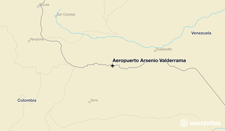 Aeropuerto Arsenio Valderrama location on a map