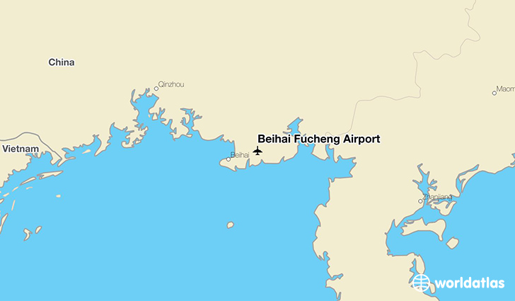 Beihai Fucheng Airport location on a map