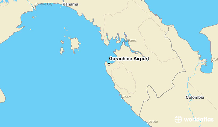 Garachiné Airport location on a map