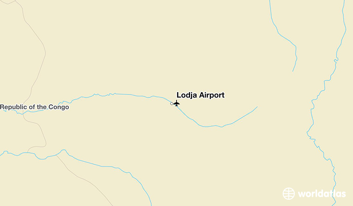 Lodja Airport location on a map