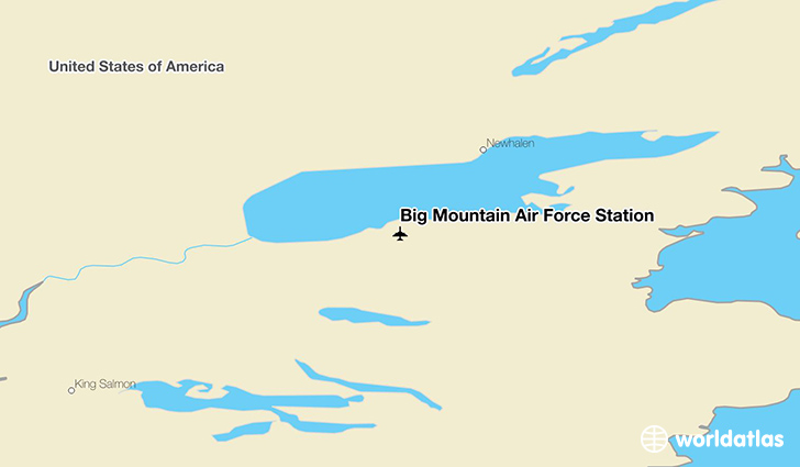 Big Mountain Air Force Station location on a map