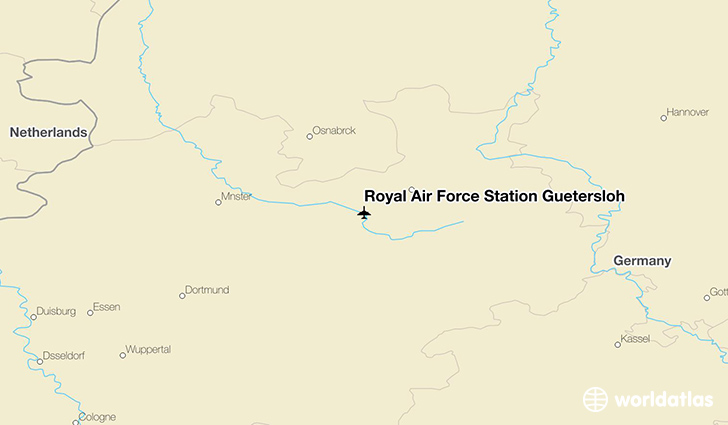 Royal Air Force Station Gütersloh location on a map
