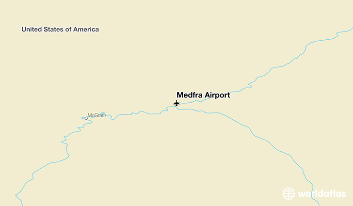 Medfra Airport location on a map