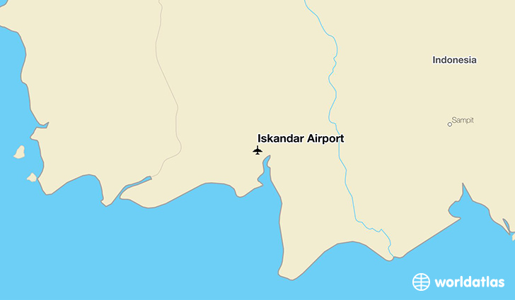 Iskandar Airport location on a map
