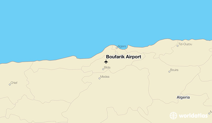 Boufarik Airport location on a map