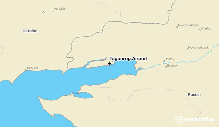 Taganrog Airport location on a map