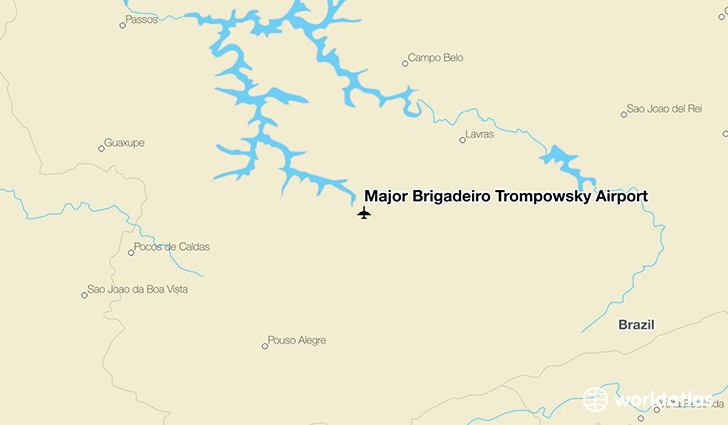Major Brigadeiro Trompowsky Airport location on a map