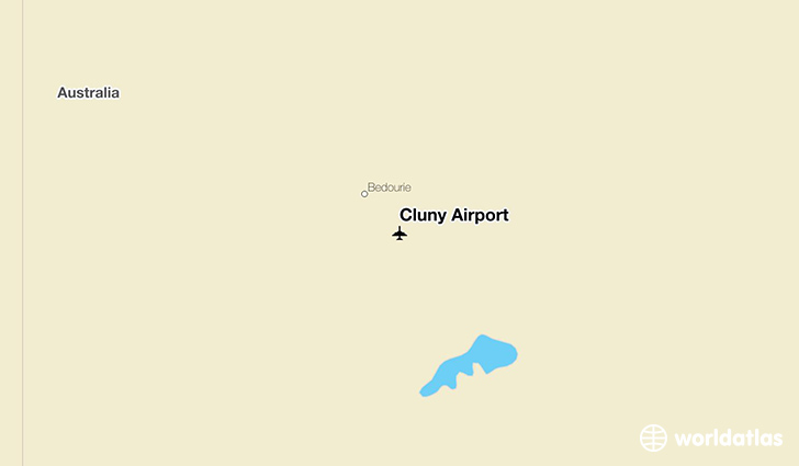 Cluny Airport location on a map
