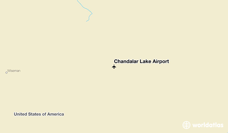 Chandalar Lake Airport location on a map