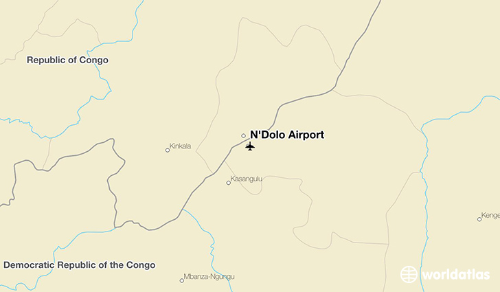 N'Dolo Airport location on a map