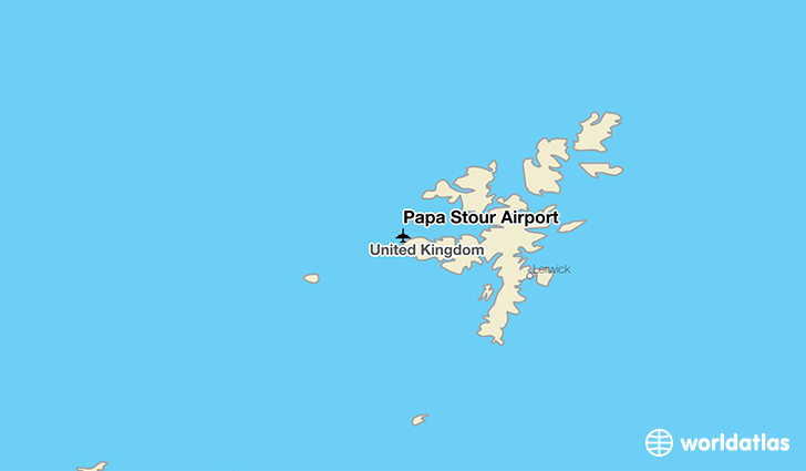 Papa Stour Airport location on a map