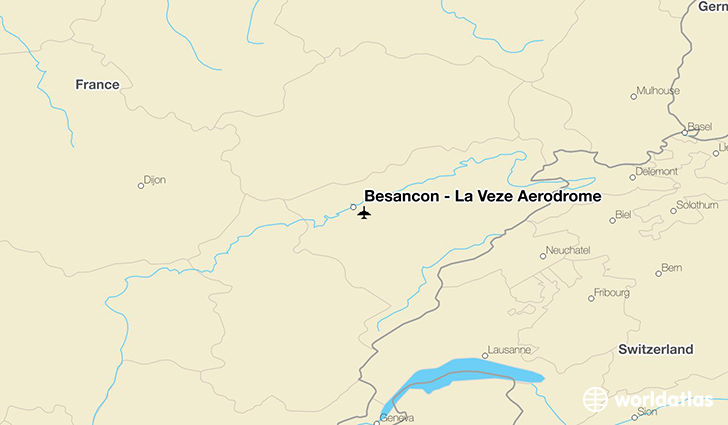 Besançon – La Vèze Aerodrome location on a map